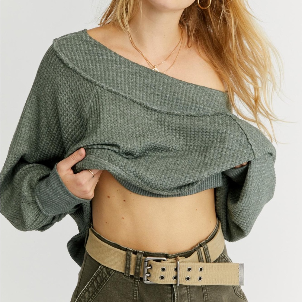 Free People Army Westend Thermal Top